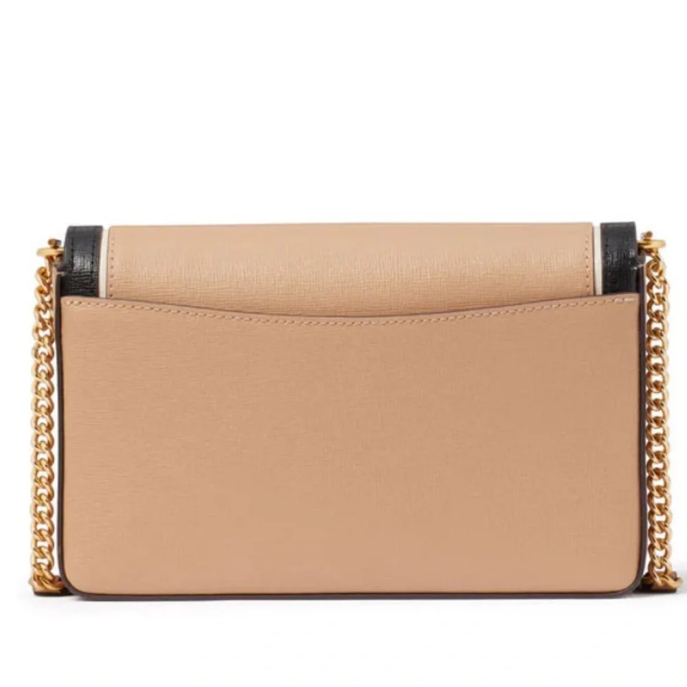 NWT Kate Spade Morgan Colorblocked Flap Chain Wallet